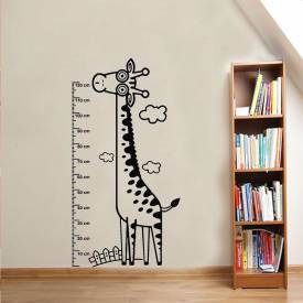 Adesivo De Parede Régua Girafa Pescoçuda